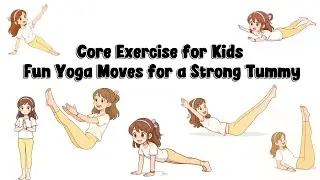 Fun With YoGa - Core Exercise for Kids | Fun Yoga Moves for a Strong Tummy