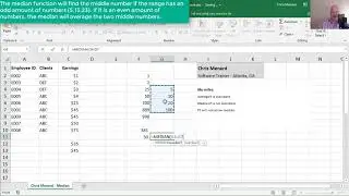 Excel - use the Median function in a PivotTable by Chris Menard