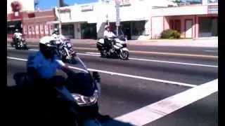 Vice President Joe Biden's motorcade in Orlando.