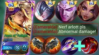 HOW TO DEAL THIS ANNOYING UNLIMITED SHIELD & LIFESTEAL HERO!! USING ARLOTT! BEST BUILD ARLOTT - MLBB