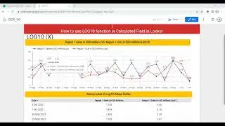 How to apply or use LOG10 function using Calculated Field in Looker | 