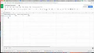 Making a Google Sheets Calculator