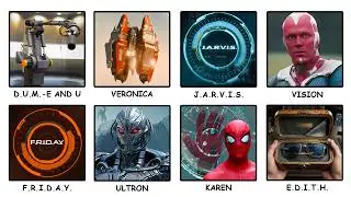 Every AI Made by Tony Stark in MCU Explained