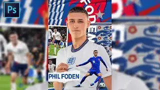 Photoshop Tutorial: Euro 2020 Poster | FREE PSD
