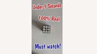 How to Solve a Rubiks Cube in under 5 SEC 100% Legit