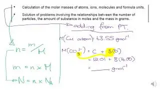 IB Chemistry SL Topic 1: Revision Lecture