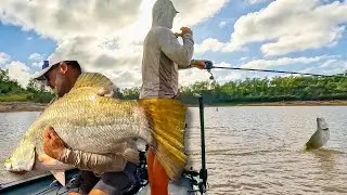 Unbelievable Catch: Massive Barramundi Encounter