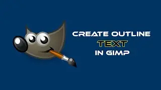 How to Outline Text in GIMP using Drop Shadow feature (Super Easy Method)