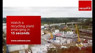 SORTING PLANT - Watch a recycling plant emerging, DRONE VIDEO