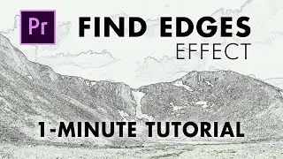 Find Edges Effect | Premiere Pro Tutorial (1-minute)