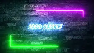 neon wall decore in after effect