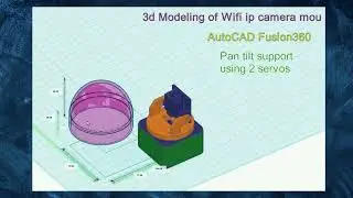 IP Wi-Fi camera 3d cad design using AutoCAD Fusion360