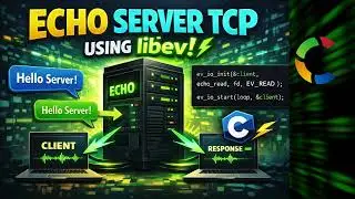 HiGH Performance TCP Echo Server in C with Libev || Event-Driven Networking Tutorial