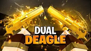 The DUAL GOLD DEAGLE in Gunfight Arena (Roblox)