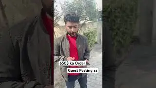 First Order of 650$ from Guest Posting