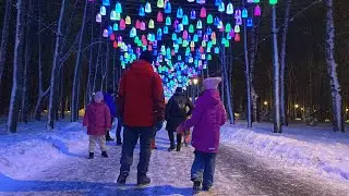 Декабрьским  вечером  2023. Парк Швейцария НН