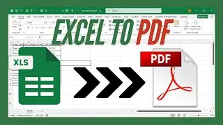 How To Convert Excel To PDF  | How to Convert Excel File into PDF | Save Excel file as PDF