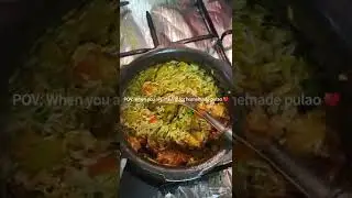 Indian homemade pulao in 1 minute 😋