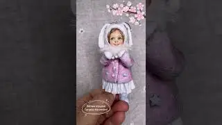Новая девочка на радость 🩷🐰🩷В описании написала немного про продумывание образа  #ватныеигрушки