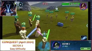 [*/\*] Star Wars: Galaxy of Heroes - Conquest (April 2024) - Sector 3 - Easy difficulty