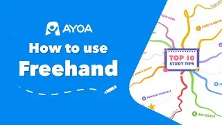 How to create freehand mind map branches - Only in Ayoa