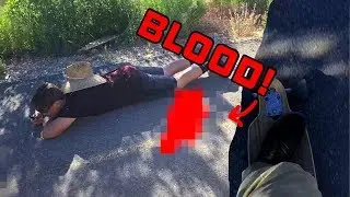 Long boarding gone wrong!! BLOOD**