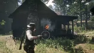 Pigsy John Terrorizes Old Widow and Burns House in RDR2