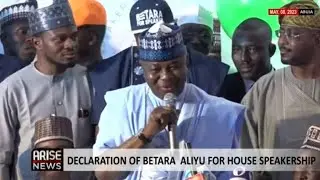 DECLARATION OF BETARA ALIYU FOR HOUSE SPEAKERSHIP