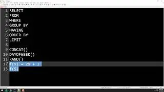 Introduction to Database Programming (MySQL) Functions, Group By and Having Clauses