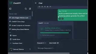 Building HTML, CSS and JS Shopify style Webite Template with ChatATP Agent