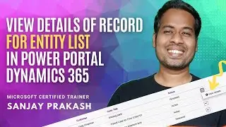 View Details Configuration in Entity List Record using Entity Form in Dynamics 365 Portal