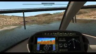 X-Plane 10. c-4. Полёт в  Большом Американском Каньоне