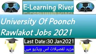 University Of Poonch Rawlakot Jobs