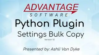 Python Plugin: Settings Bulk Copy