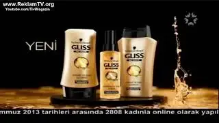 Schwarzkopf yeni gliss sac bakımı yağ sizin için reklamı
