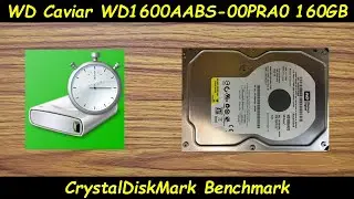 Western Digital Caviar WD1600AABS-00PRA0 160GB HDD CrystalDiskMark Benchmark