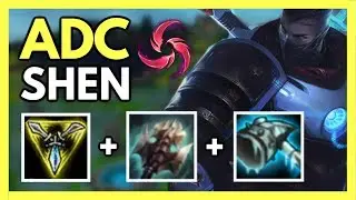 *INSANE DAMAGE* ADC SHEN IS ACTUALLY CRAZY!! - League of Legends