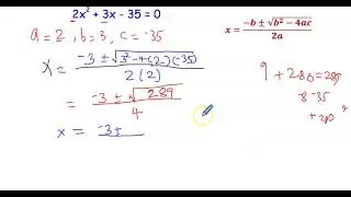 Quadratic Formula