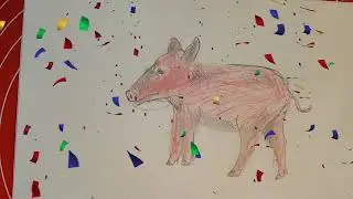 How to draw a piglet. / Cómo dibujar un lechón.