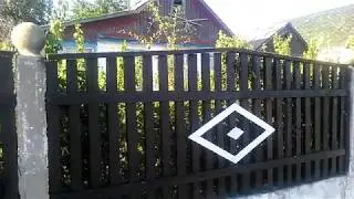 Дело было вечером... Ремонт ворот. Покраска ручным пульверизатором