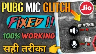 Pubg Mic Glitch and Speaker problem fix || How to fix mic in pubg || pubg mic not working