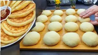 فطائر بدون دقيق ابيض ماتورقي ماتلوي باسهل طريقة افضل من المخمار او الشيار(katmertarifi)