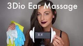 ASMR 3Dio Ear Massage | Ear Tapping | Cupping | Gloves | Lotion | Close Whispers