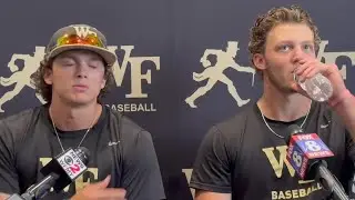 Nick Kurtz and Brock Wilken talk about Wake Forest playing in the NCAA baseball tournament