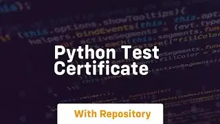 python test certificate