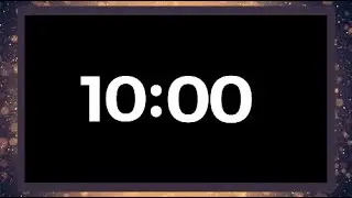 10 Minute Timer ⌛ Silent Countdown with Soft Music as Alarm 🎶🔔 For Classroom Use