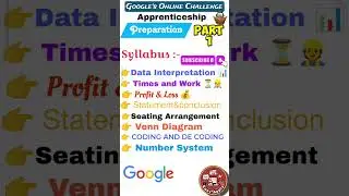 GOOGLE ONLINE CHALLENGE | Google Apprenticeship #freshersjobs  #googleapprenticeship #googlehiring