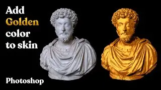 How to create Golden skin effect in Photoshop | How to get gold effect | Photoshop effects
