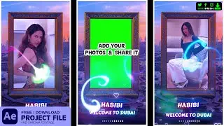 Habibi Status ❤️‍🔥 #sonambajwa 🌹Green Screen & After Effect Project 🆓Download Link Below👇#GreenPrism