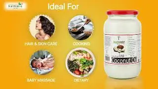 HATHMIC Raw Extra Virgin Coconut Oil (Cold Pressed)